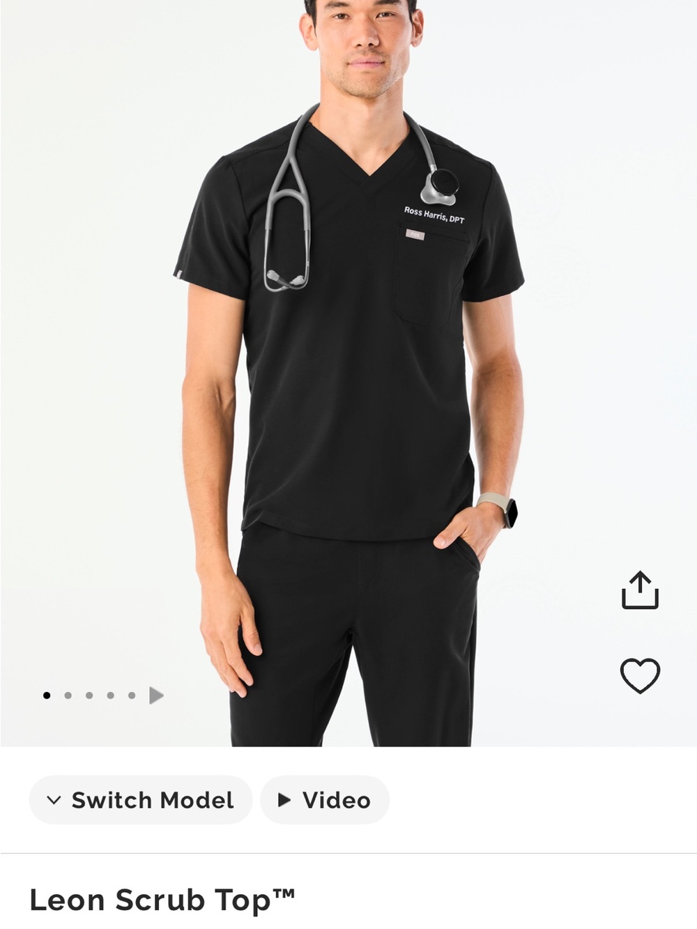 FIGS Men’s Leon Scrub Top - Picture 6 of 6